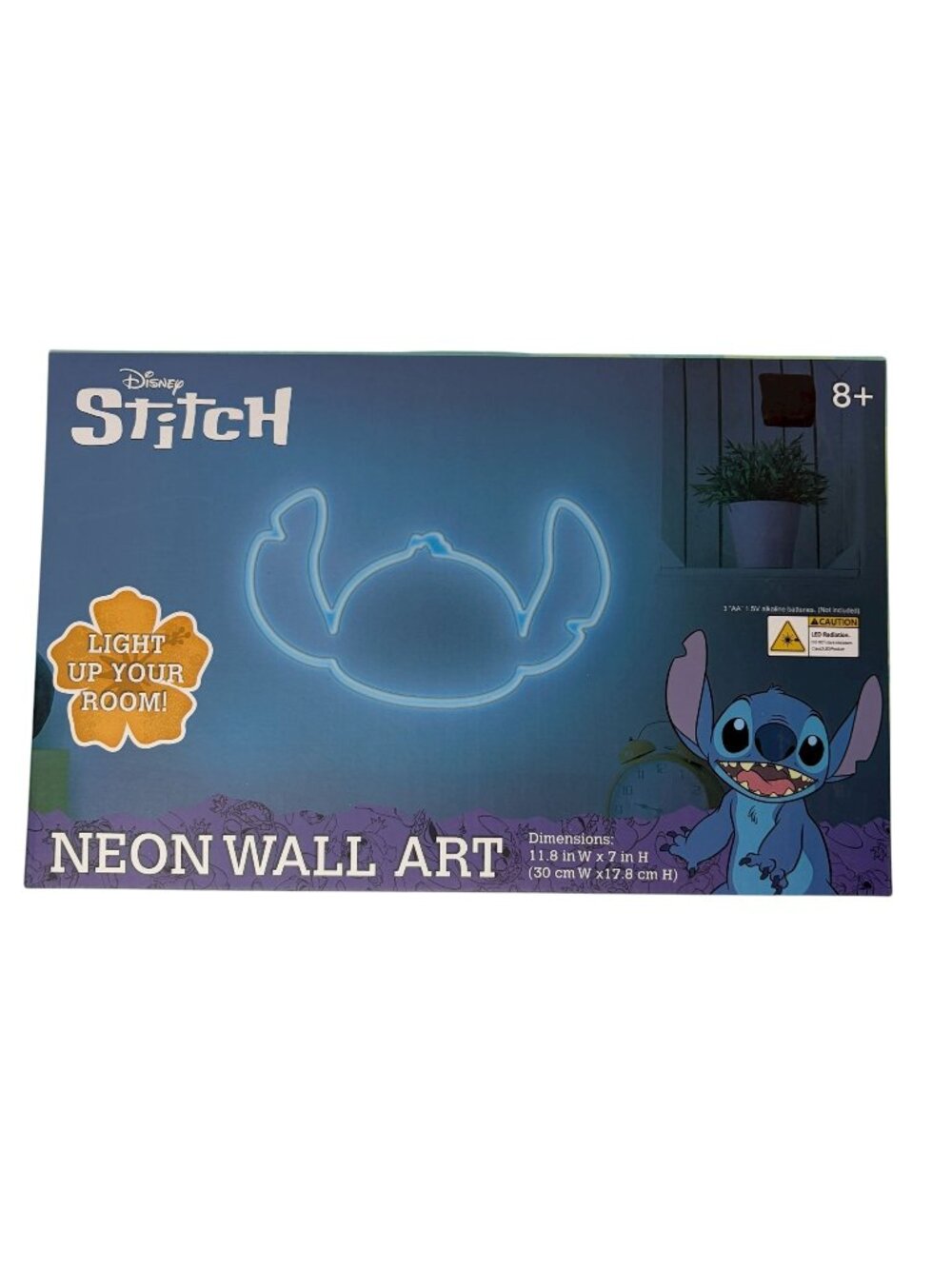 Disney Stitch Neon Wall Art LED Light Up Sign New In Box